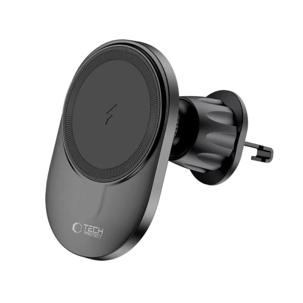 Tech-Protect MM15W-V1 Car Phone Holder with MagSafe 15W Wireless Charger for Cockpit/Air Vent - Blackeng