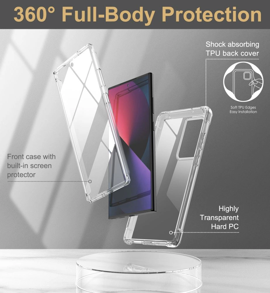 Tech-Protect Kevlar Case for Samsung Galaxy S23 Ultra - Transparenteng