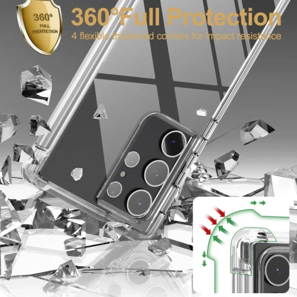 Tech-Protect Kevlar Case for Samsung Galaxy S23 Ultra - Transparenteng