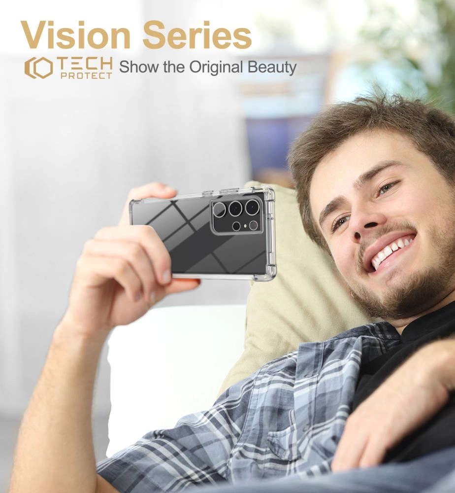 Tech-Protect Kevlar Case for Samsung Galaxy S23 Ultra - Transparenteng