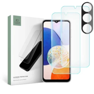 Tech-Protect Supreme Set for Samsung Galaxy A14 4G / 5G 2x tempered glass for display / tempered glass for cameraeng