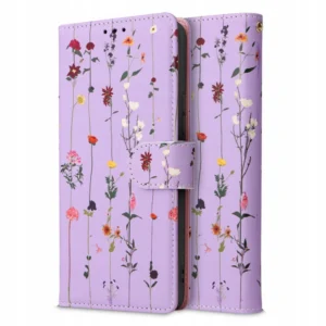 Tech-Protect Wallet Case for Samsung Galaxy A54 5G - Purple Flowerseng