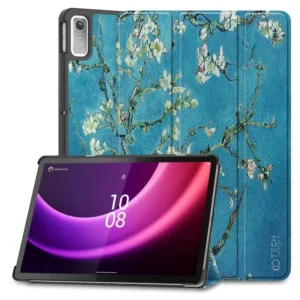 Tech-Protect SmartCase for Lenovo Tab P11 (2nd gen.) 11.5" TB-350 - blue with sakura flowerseng