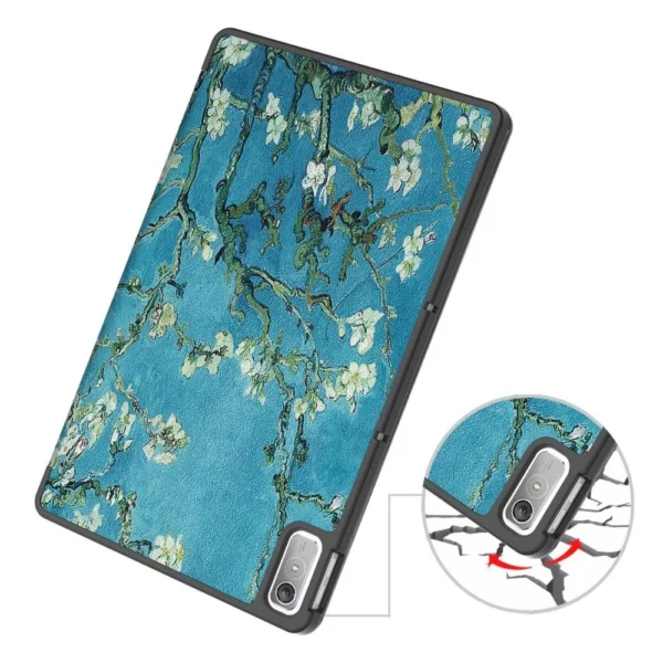 Tech-Protect SmartCase for Lenovo Tab P11 (2nd gen.) 11.5" TB-350 - blue with sakura flowerseng