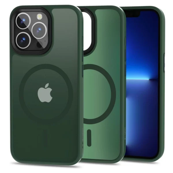 Tech-Protect MagMat MagSafe iPhone 13 Pro Case - Matte Greeneng