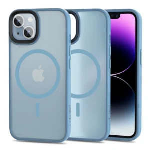 Tech-Protect MagMat MagSafe iPhone 14 Case - Matte Blueeng