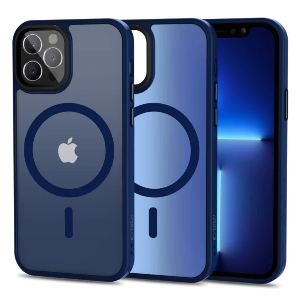 Tech-Protect MagMat MagSafe Case for iPhone 12 / 12 Pro - Matte Navy Blueeng