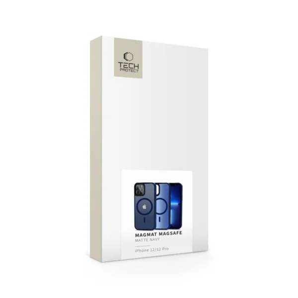Tech-Protect MagMat MagSafe Case for iPhone 12 / 12 Pro - Matte Navy Blueeng