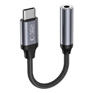 Tech-Protect UltraBoost USB-C / 3.5mm mini jack adapter - blackeng