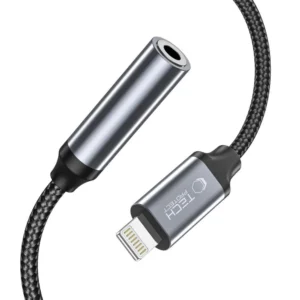 Tech-Protect UltraBoost Lightning / 3.5mm mini jack adapter - blackeng