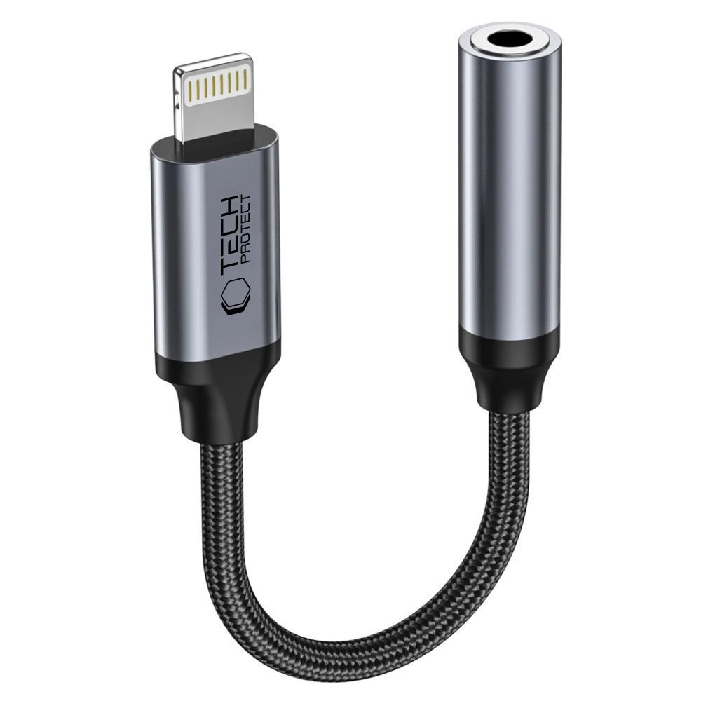 Tech-Protect UltraBoost Lightning / 3.5mm mini jack adapter - blackeng