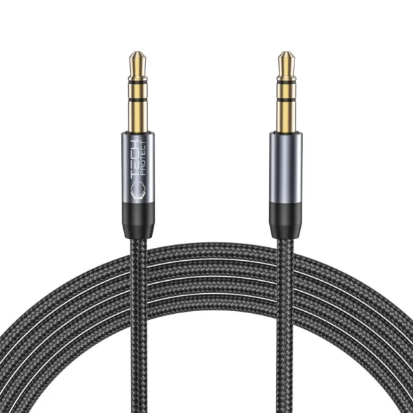 Tech-Protect UltraBoost cable 3.5mm mini jack / 3.5mm mini jack 1.5m - blackeng