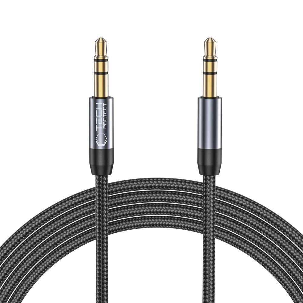 Tech-Protect UltraBoost cable 3.5mm mini jack / 3.5mm mini jack 1.5m - blackeng