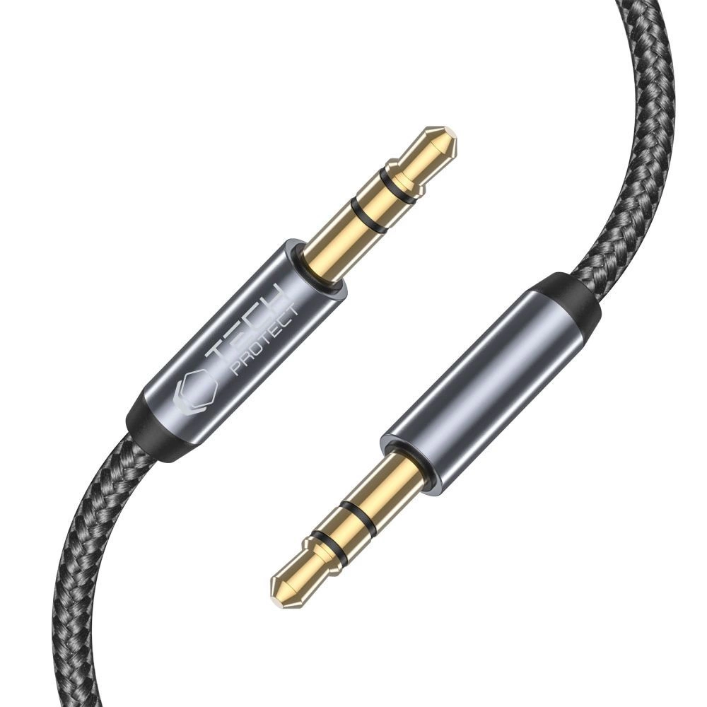 Tech-Protect UltraBoost cable 3.5mm mini jack / 3.5mm mini jack 1.5m - blackeng