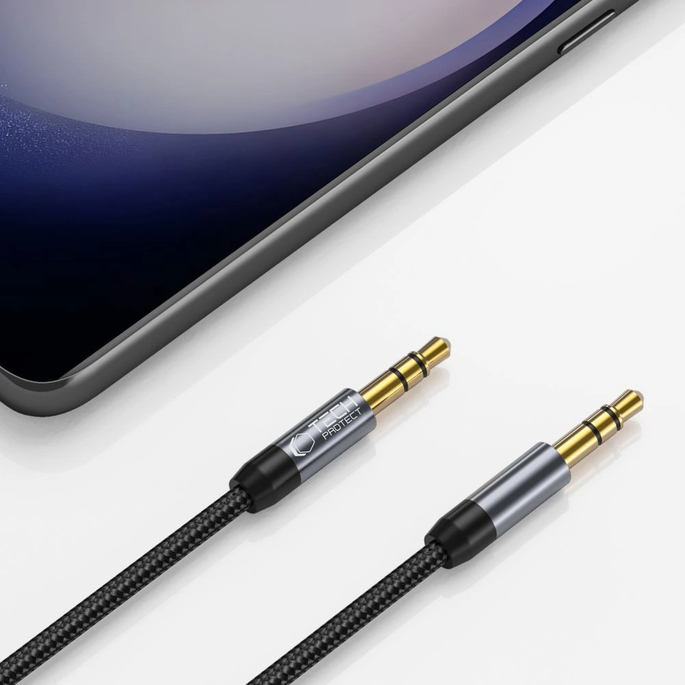 Tech-Protect UltraBoost cable 3.5mm mini jack / 3.5mm mini jack 1.5m - blackeng