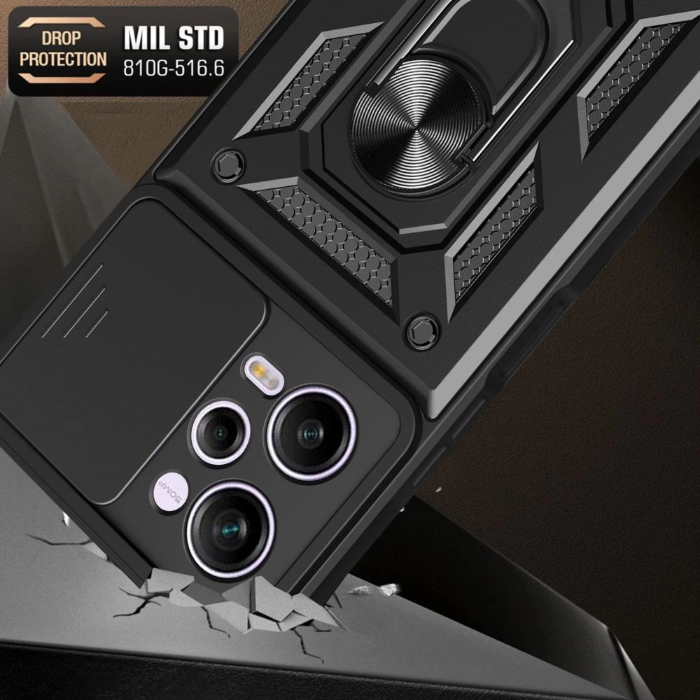 Tech-Protect CamShield Pro Case for Xiaomi Redmi Note 12 Pro 5G / Poco X5 Pro 5G - Blackeng