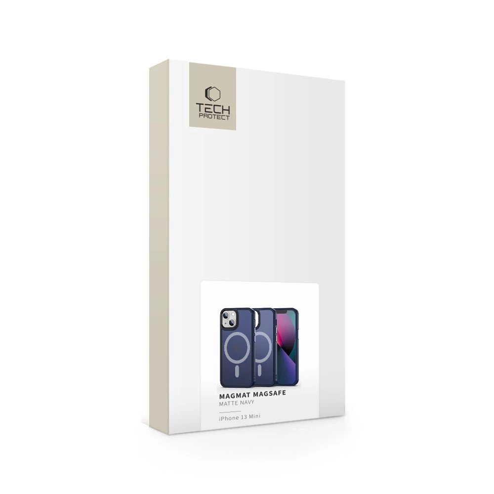 Tech-Protect MagMat MagSafe iPhone 13 mini case - navy blue matteeng