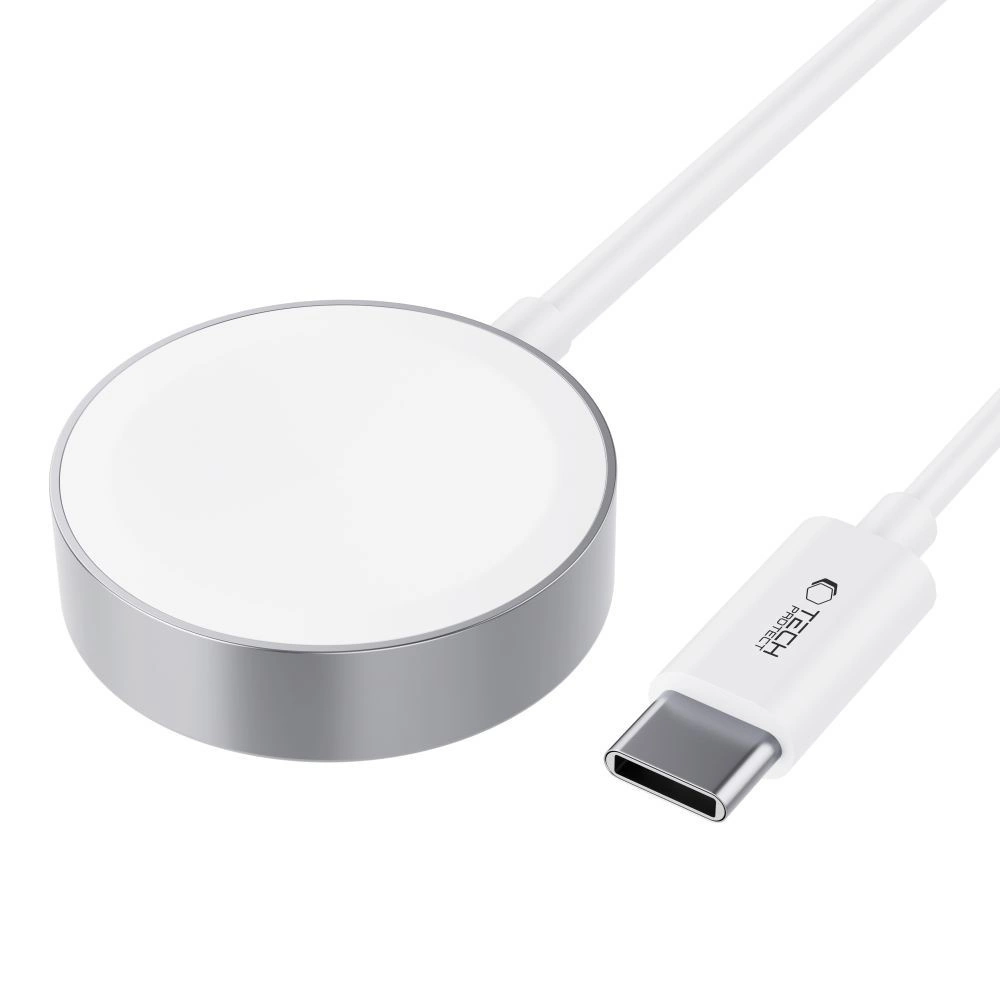 Tech-Protect UltraBoost Magnetic Inductive Charger with USB-C Connector for Apple Watch 1.2m - Whiteeng