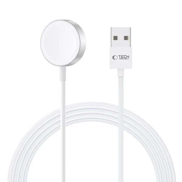 Tech-Protect UltraBoost Magnetic Inductive Charger with USB-A Connector for Apple Watch 1.2m - Whiteeng