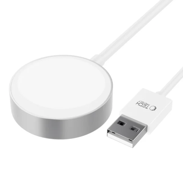 Tech-Protect UltraBoost Magnetic Inductive Charger with USB-A Connector for Apple Watch 1.2m - Whiteeng
