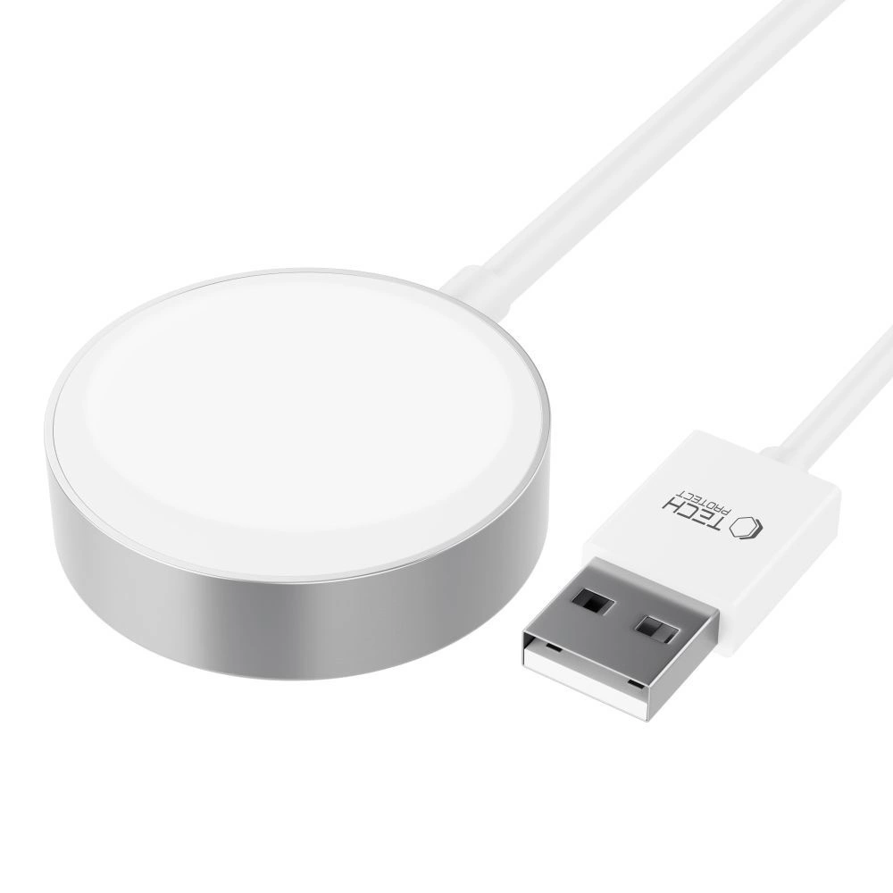 Tech-Protect UltraBoost Magnetic Inductive Charger with USB-A Connector for Apple Watch 1.2m - Whiteeng