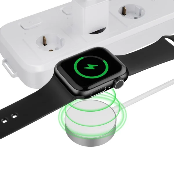 Tech-Protect UltraBoost Magnetic Inductive Charger with USB-A Connector for Apple Watch 1.2m - Whiteeng