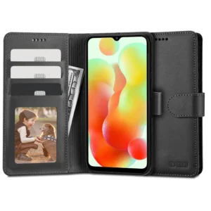 Tech-Protect Wallet case for Xiaomi Redmi 12C - blackeng