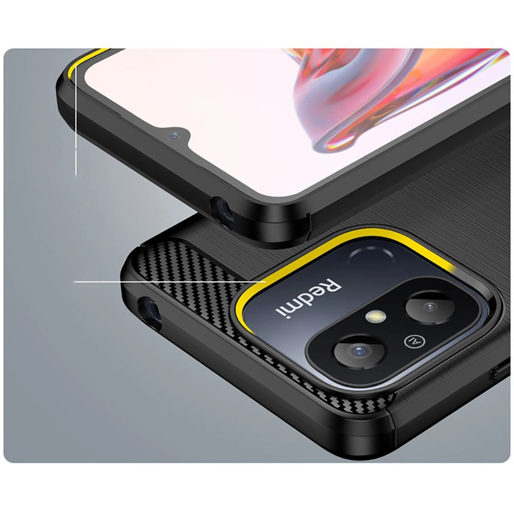 Tech-Protect TPUCarbon case for Xiaomi Redmi 12C - blackeng