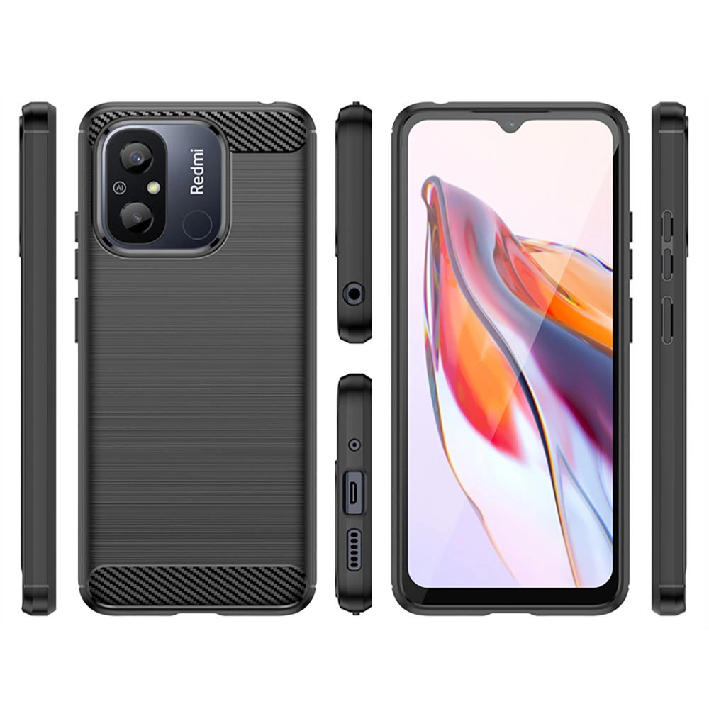 Tech-Protect TPUCarbon case for Xiaomi Redmi 12C - blackeng