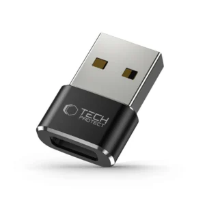 Tech-Protect UltraBoost USB-A (Male) / USB-C (Female) Adapter - Blackeng