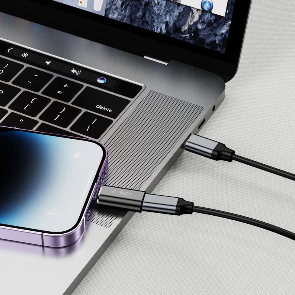 Tech-Protect UltraBoost Lightning (Male) / USB-C (Female) Adapter - Blackeng