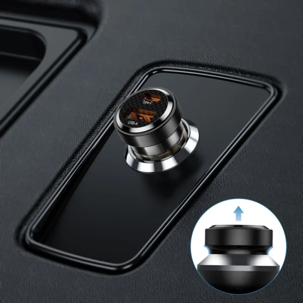Tech-Protect CC30W Car Charger USB-C PD 30W / USB-A QC 3.0 - Blackeng