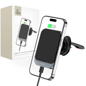 Tech-Protect MM15W-V2 Car Phone Holder with MagSafe 15W Inductive Charger for Air Vent - Blackeng