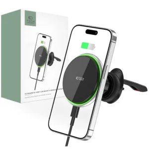 Tech-Protect MM15W-V3 Car Phone Holder with MagSafe 15W Inductive Charger for Air Vent - Blackeng