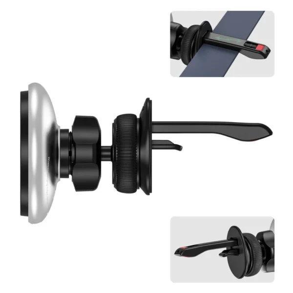 Tech-Protect MM15W-V3 Car Phone Holder with MagSafe 15W Inductive Charger for Air Vent - Blackeng