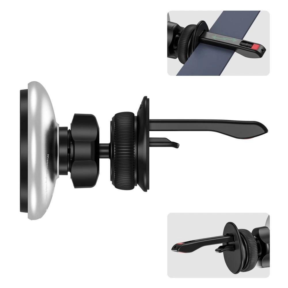 Tech-Protect MM15W-V3 Car Phone Holder with MagSafe 15W Inductive Charger for Air Vent - Blackeng