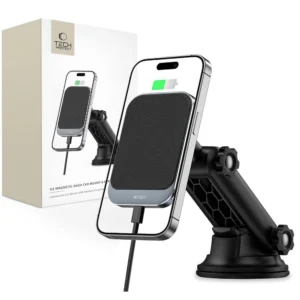 Tech-Protect MM15W-V2 Car Phone Holder with MagSafe 15W Inductive Charger for Cockpit - Blackeng