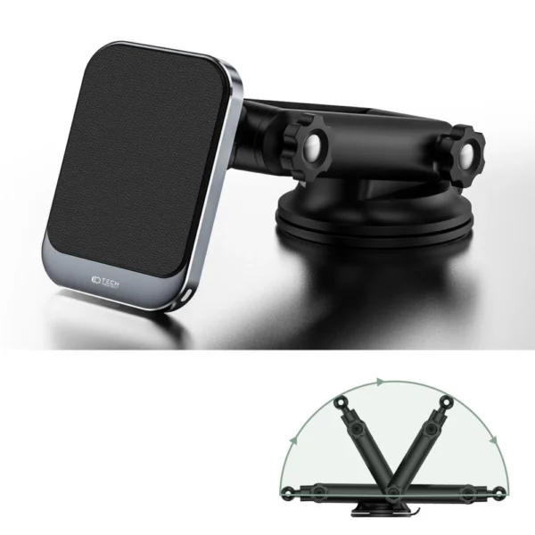 Tech-Protect MM15W-V2 Car Phone Holder with MagSafe 15W Inductive Charger for Cockpit - Blackeng
