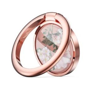Tech-Protect Magnetic Phone Ring Holder / Ring with Stand Function - Pink Flowerseng
