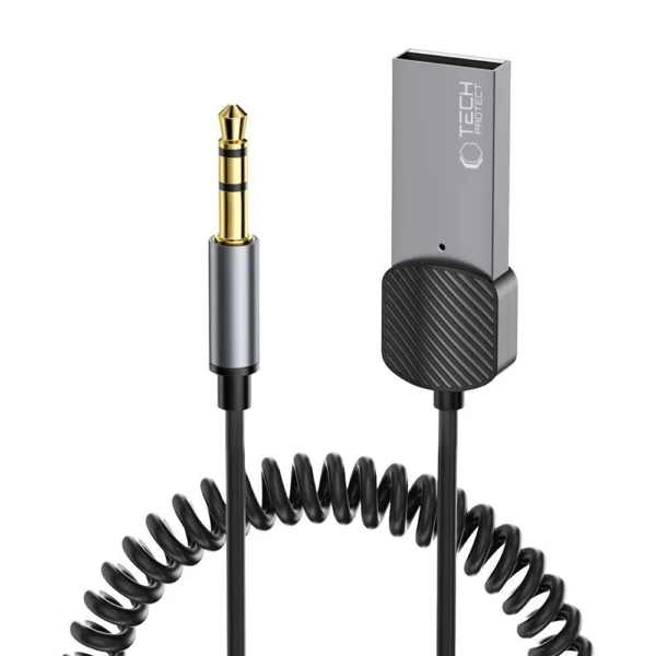 Tech-Protect UltraBoost audio adapter mini jack 3.5mm (male) / Bluetooth - grayeng