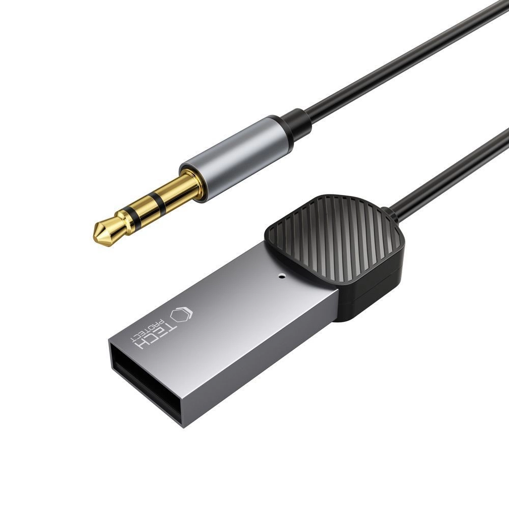 Tech-Protect UltraBoost audio adapter mini jack 3.5mm (male) / Bluetooth - grayeng