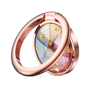 Tech-Protect Magnetic Phone Ring Holder / Ring with Stand Function - Pink Marbleeng