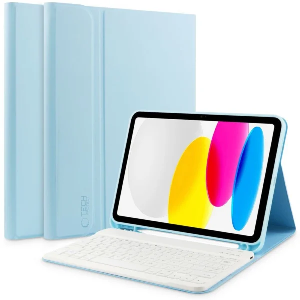 Tech-Protect SC Pen + Keyboard Case with Keyboard for iPad 10.9" 2022 - Light Blueeng