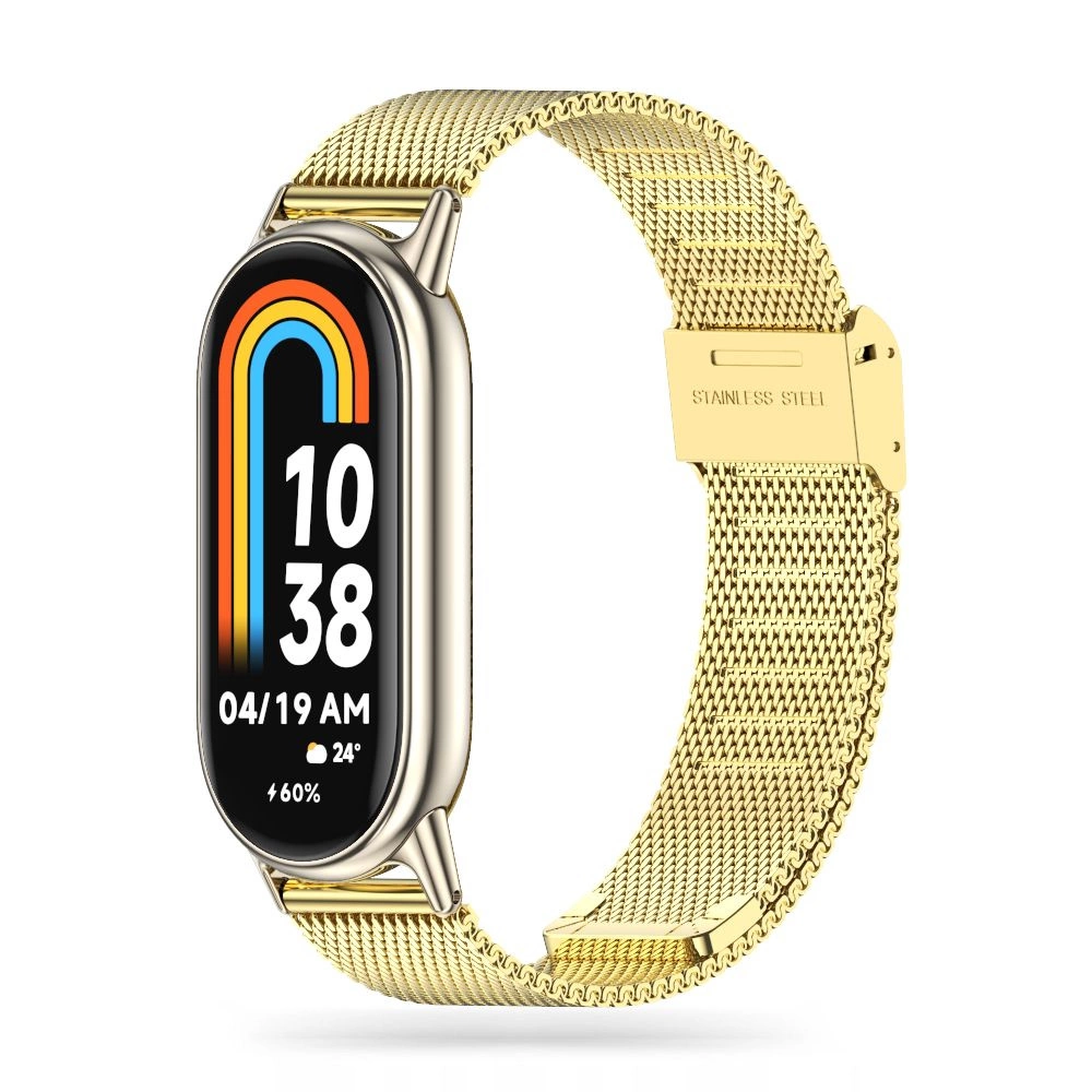 Tech-Protect MilaneseBand strap for Xiaomi Smart Band 8 / 8 NFC - goldeng