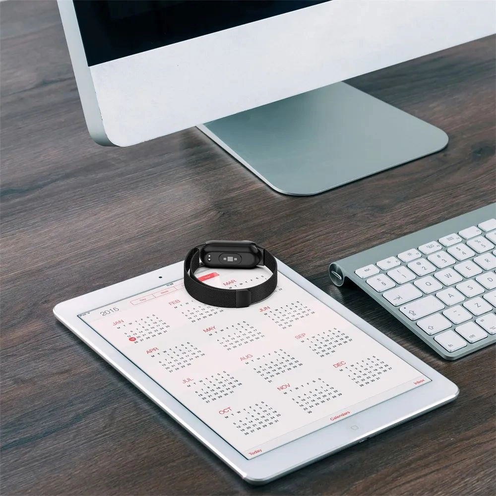 Tech-Protect MilaneseBand Strap for Xiaomi Smart Band 8 / 8 NFC - Silvereng