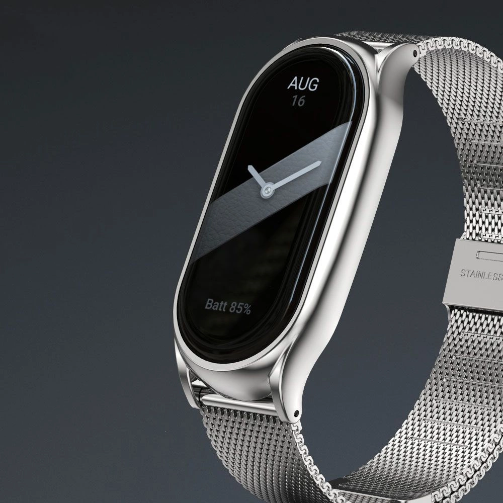 Tech-Protect MilaneseBand Strap for Xiaomi Smart Band 8 / 8 NFC - Silvereng