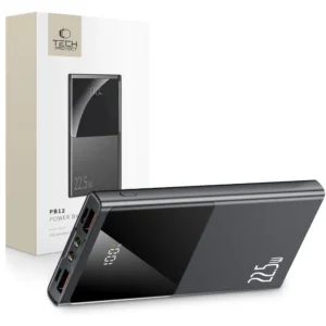 Powerbank Tech-Protect PB12 10000mAh 22.5W 2x USB-A / USB-C / Lightning with USB-C / USB-A cable - grayeng