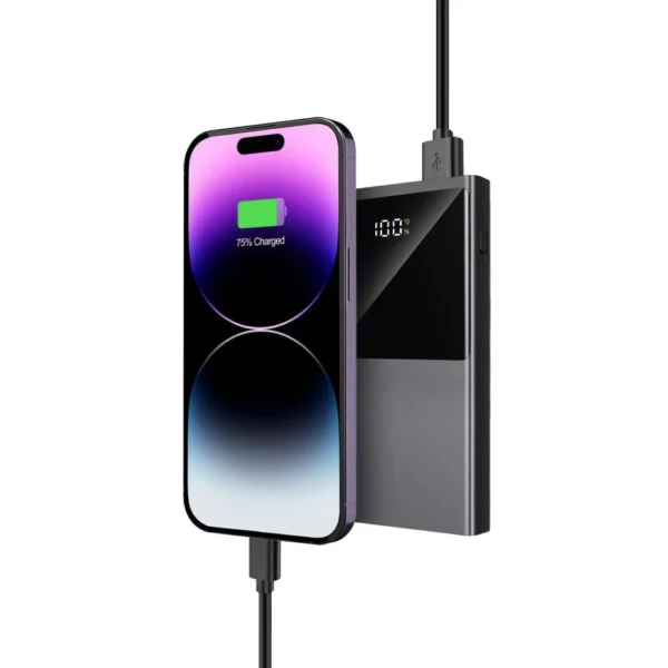 Powerbank Tech-Protect PB12 10000mAh 22.5W 2x USB-A / USB-C / Lightning with USB-C / USB-A cable - grayeng