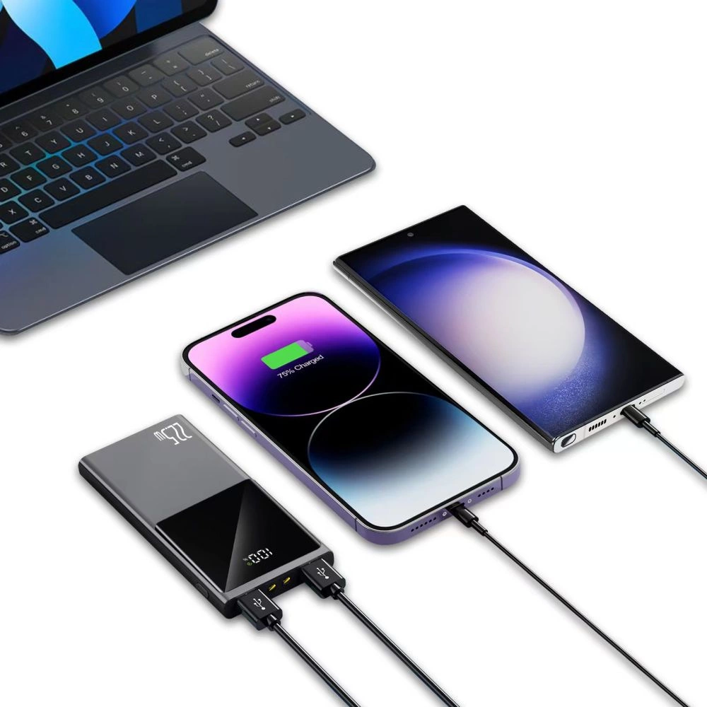 Powerbank Tech-Protect PB12 10000mAh 22.5W 2x USB-A / USB-C / Lightning with USB-C / USB-A cable - grayeng