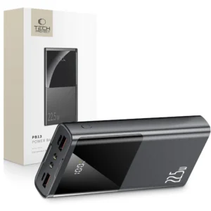 Powerbank Tech-Protect PB13 20000mAh 22.5W 2x USB-A / USB-C / Lightning with USB-C / USB-A cable - grayeng